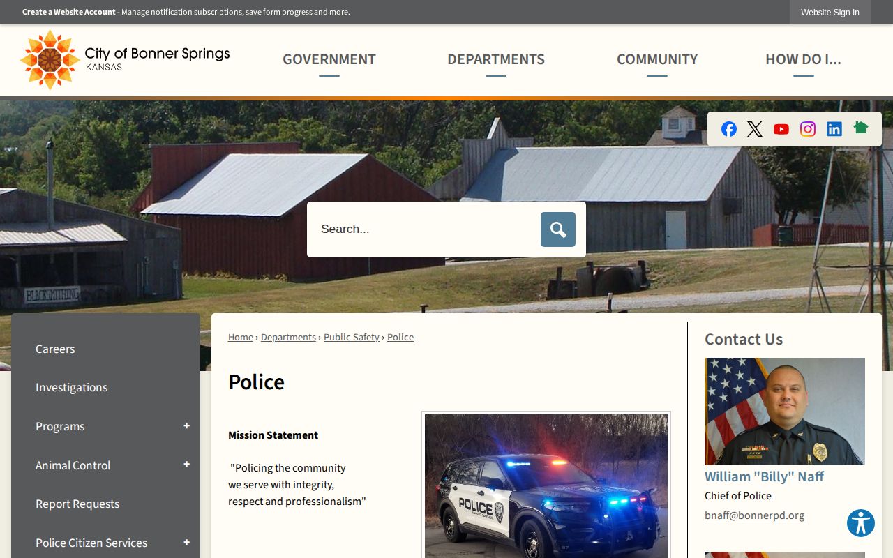 Bonner Springs Police arrest records source