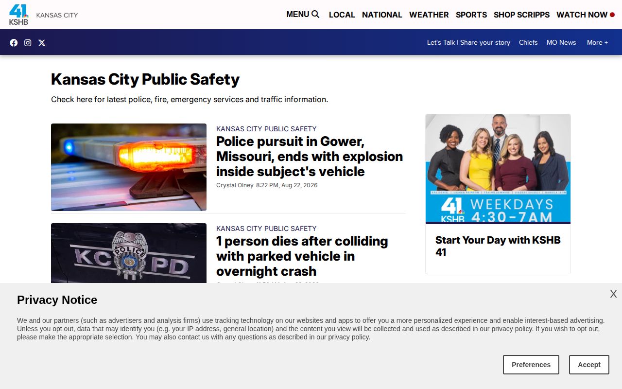 Wyandotte County crime news and mugshot coverage on KSHB