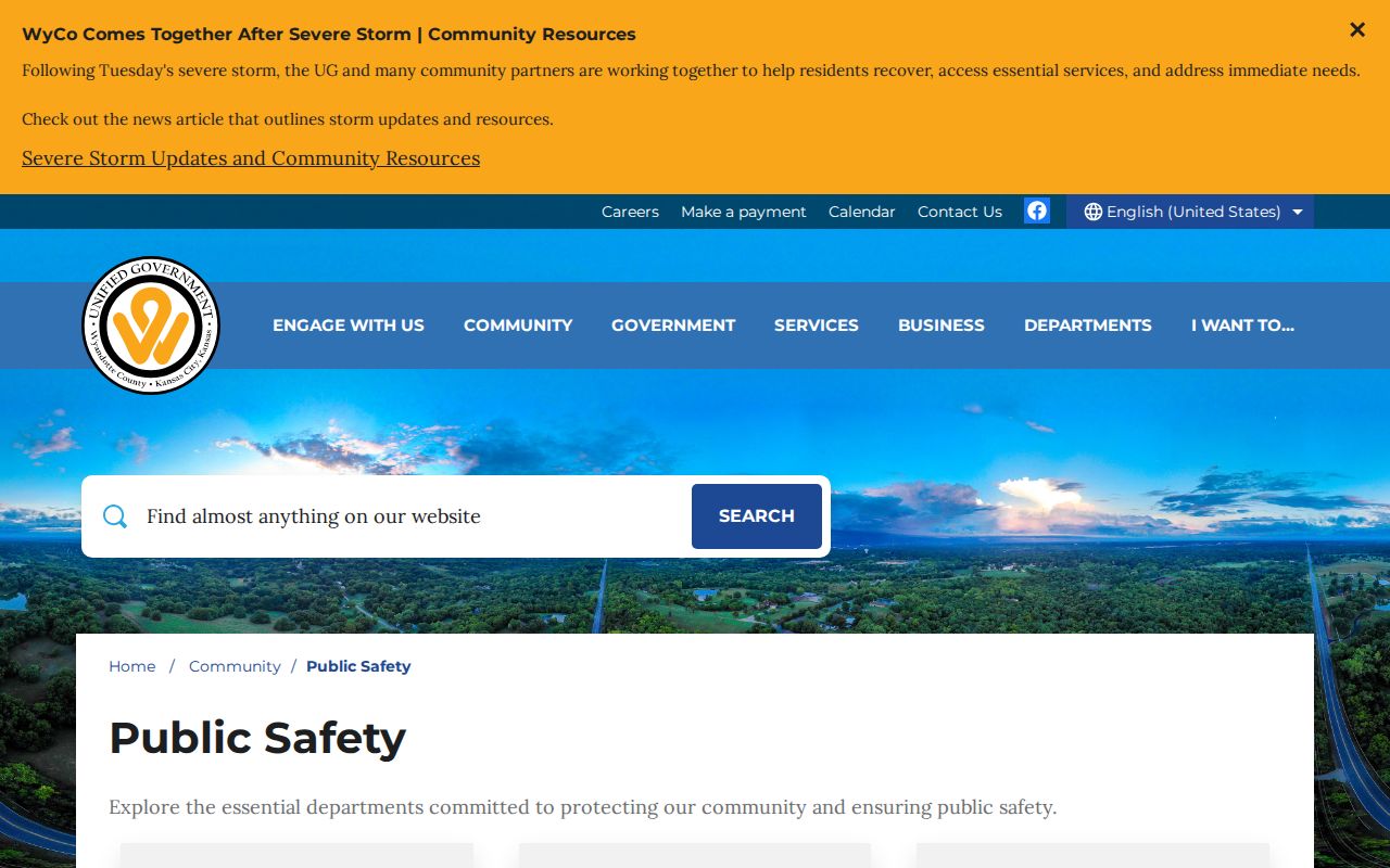 Wyandotte County public safety inmate-search entry for booking records